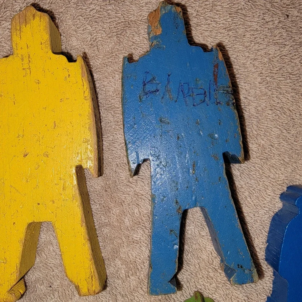 Bill Ding Wood Balance Blocks Set Of 6 **See Pics‎ & Description**